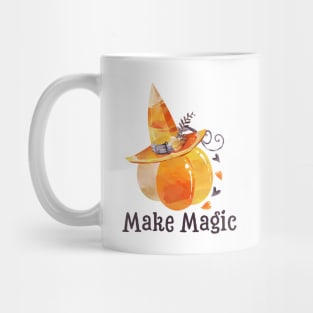 Halloween Pumpkin Gift Make Magic Witch Hat Autumn Decor Mug